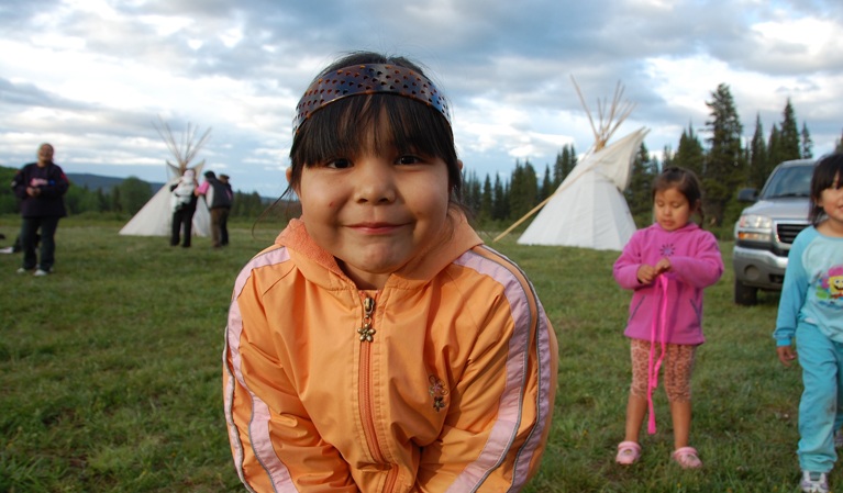 Young girl closeup at TLU camp